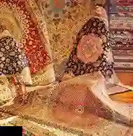  قالیشویی گل ابریشم